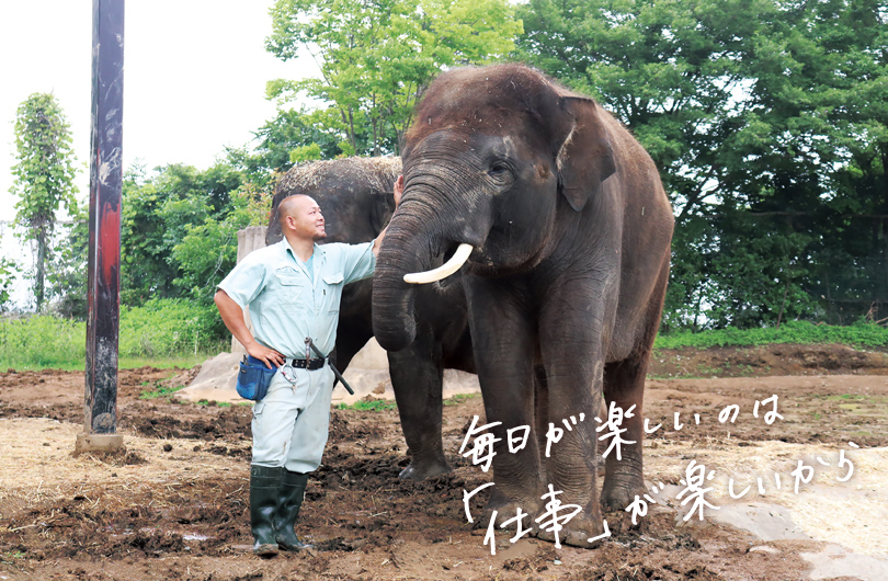 ゾウのために大切なことそれは私自身が笑顔であるということ